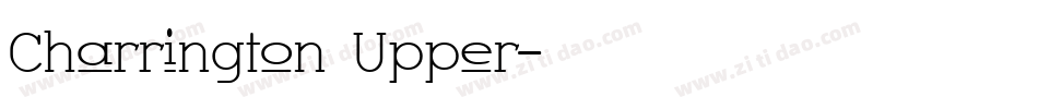Charrington Upper字体转换